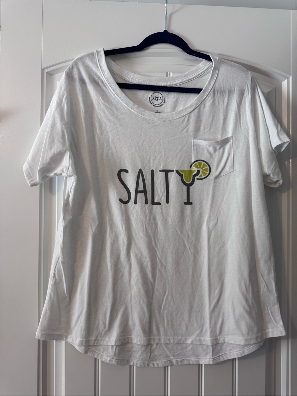 30A SALTY Graphic Pocket Tee with Lime Detail